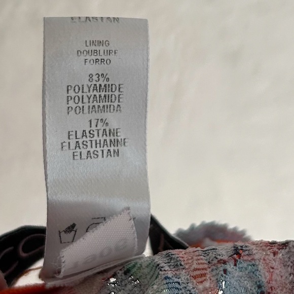 Cosabella Never Say Never Printed Beauty Sweetie Bralette Small Kente - Picture 5 of 5